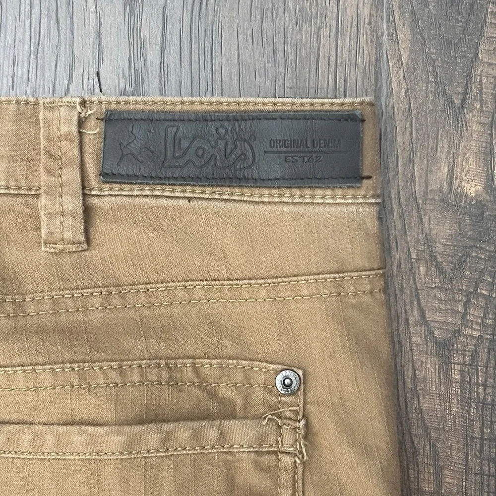 Lois Jeans Pants Mens 38x32 Tan‎ Sierra Extensible Stretch Preppy Stretch Pants